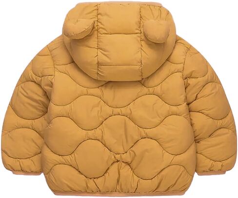 Toddler Winter Coats Puffer Padded Jacket Baby Boys Girls Bear Hoods Down Jacket Light Weight Infant Outerwear in Kuwait