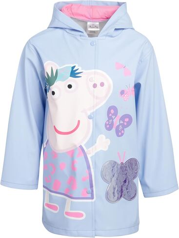 Hasbro Girls' Peppa Pig Jacket - Windbreaker Shell Raincoat (Toddler/Girl), Size 4-5, Peppa Pig in Saudi Arabia