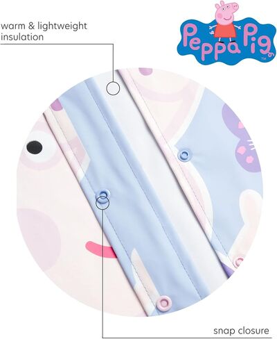 Hasbro Girls' Peppa Pig Jacket - Windbreaker Shell Raincoat (Toddler/Girl), Size 4-5, Peppa Pig in Saudi Arabia