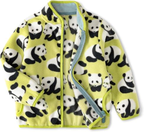 الأطفال المطبوعون سترة الصوف القطبي طفل طفل رضيع الفتيات الفتيات الخريف الشتاء دافئ شيربا بطانة الملابس الخارجية خفيفة الوزن in Kuwait