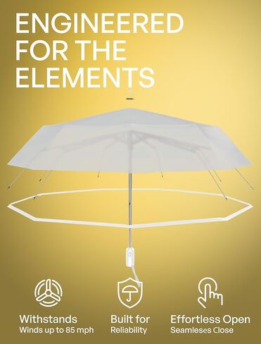 REPEL Windproof Travel Umbrella - Compact & Withstands Winds up to 85MPH , Strongest Premium Auto Folding Umbrella for Rain and Sun - Durable, Light & Portable for Women & Men , Fits Backpack & Cars in Kuwait