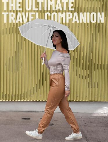 REPEL Windproof Travel Umbrella - Compact & Withstands Winds up to 85MPH , Strongest Premium Auto Folding Umbrella for Rain and Sun - Durable, Light & Portable for Women & Men , Fits Backpack & Cars in Kuwait