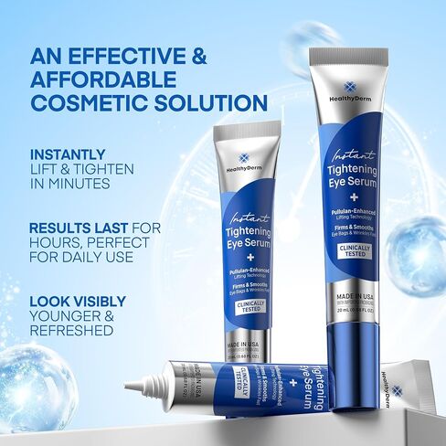 Eye Cream Anti Aging, Eye Cream for Dark Circles And Puffiness, Dark Circles Under Eye Treatment for Women, Under Eye Bags, Under Eye Cream, Eye Serum, Instant Eye Lift In 2 Mins, Made in USA in Saudi Arabia