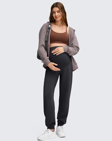 G4Free Smoofit Modal Soft Gaternity Admgers مع جيوب فوق بنطلون رقص عرضي الحمل البطن in Saudi Arabia