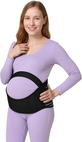 Belly Support Bands for Pregnant Women, 3 in 1 Pregnancy Maternity Belly Band to Relieve Back/Pelvic/Hip Pain, Adjustable Maternity Support Belt, Test4 in Saudi Arabia