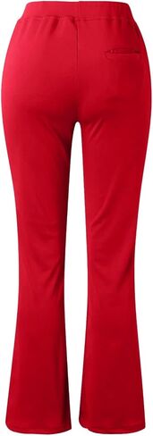 Bootcut Dress Pants Women | Casual Work Pant with Pockets, High Waist Stretchy Trousers, Office Work Pull On Slacks in Saudi Arabia