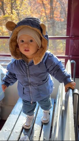 TUONROAD Baby Girls Coats for 6 Months-5 Years Toddlers Boy Winter Jacket Warm Bear Hooded Outdoor Coats Size 5 in Kuwait