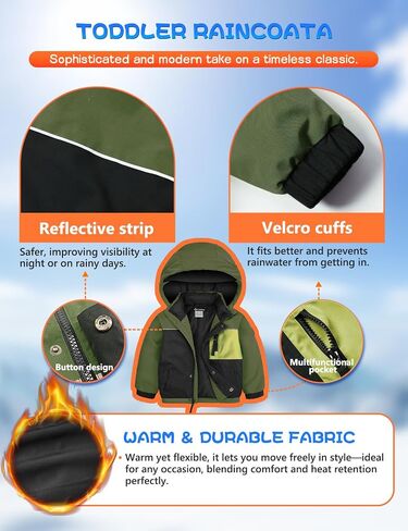 GEMYSE Toddler Winter Coat Waterproof Baby Boys Ski Snow Jacket with Hood Thicken Warm Kids Jacket Outerwear in Saudi Arabia