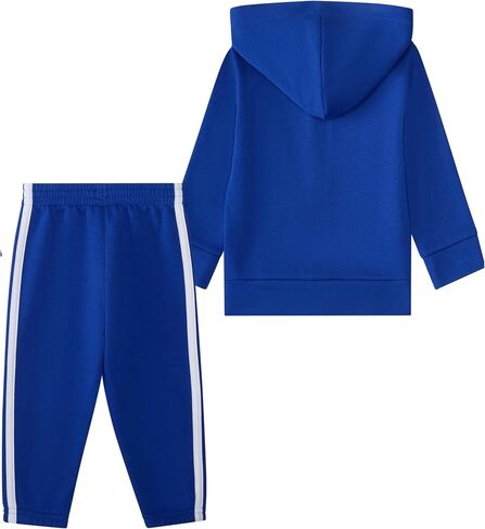 Adidas Baby-Poys 2 قطعة طويلة الأكمام الأساسية كبيرة الشعار جاكيت فوليس ومجموعة الركض in Saudi Arabia