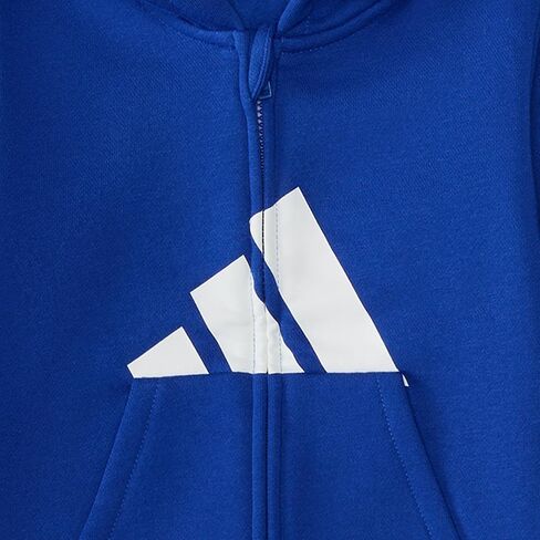 Adidas Baby-Poys 2 قطعة طويلة الأكمام الأساسية كبيرة الشعار جاكيت فوليس ومجموعة الركض in Saudi Arabia