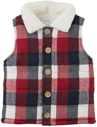 Mud Pie Men's Buffalo Check Vest in Saudi Arabia