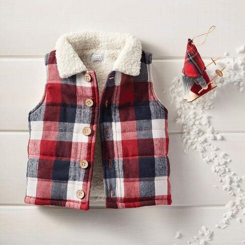 Mud Pie Men's Buffalo Check Vest in Saudi Arabia