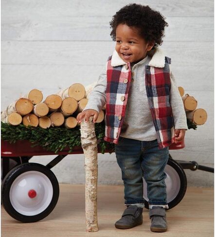 Mud Pie Men's Buffalo Check Vest in Saudi Arabia