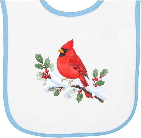 inktastic cardinal Christmas لطيف الشتاء طفل القماش terry مريلة in Kuwait