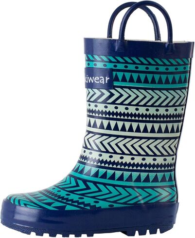 OAKI Toddler Rain Boots – Lightweight Waterproof Rubber Boots for Kids with Easy-On Handles – Durable Kids Outdoor Footwear in Kuwait