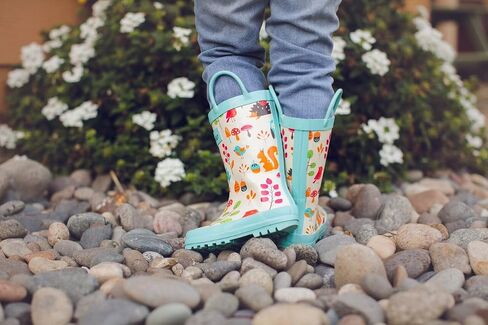 OAKI Toddler Rain Boots – Lightweight Waterproof Rubber Boots for Kids with Easy-On Handles – Durable Kids Outdoor Footwear in Kuwait