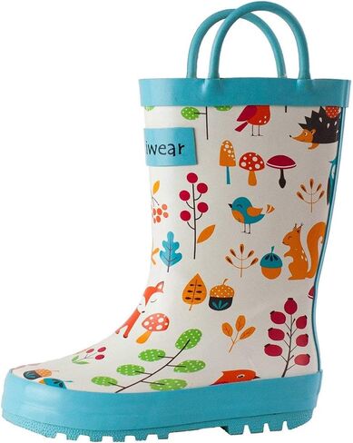 OAKI Toddler Rain Boots – Lightweight Waterproof Rubber Boots for Kids with Easy-On Handles – Durable Kids Outdoor Footwear in Kuwait