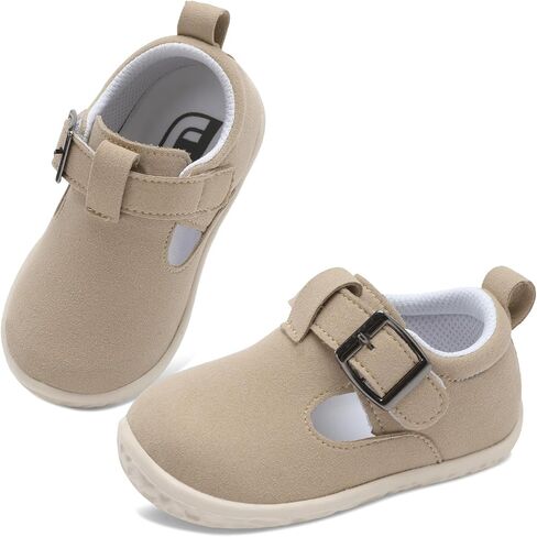JOINFREE Toddler Shoes Girls Boys Lightweight Dress Shoes Wide Barefoot Flats Fashion School Shoe Kids Fall Walking Sneakers in Saudi Arabia