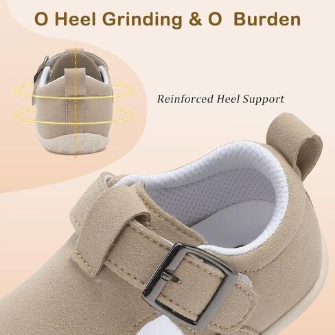 JOINFREE Toddler Shoes Girls Boys Lightweight Dress Shoes Wide Barefoot Flats Fashion School Shoe Kids Fall Walking Sneakers in Saudi Arabia