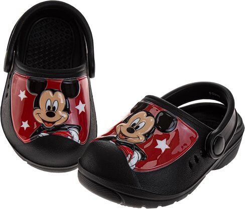 Disney Mickey Mouse and Minnie Mouse Clog Sandals Closed Toe Backstrap Baby Boy and Girl Slip on Slides Quick Dry Water Pool Shoes (Sizes: 2-4 Infant / 5 Toddler) in Saudi Arabia