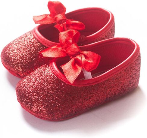 RVROVIC Baby Girl Moccasins Princess Sparkly Mary Jane Dresses Shoes Premium Lightweight Soft Sole Crib Shoes Toddler Shoes in Kuwait