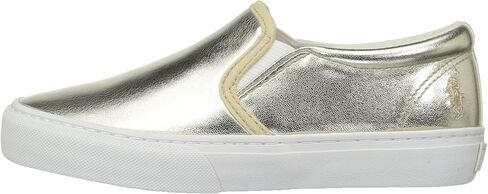 Polo Ralph Lauren Kids Kids' Carlee Twin Gore Gold Metallic Loafer in Saudi Arabia