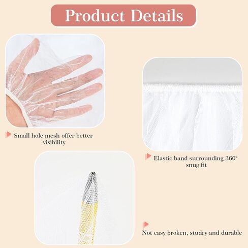 Baby Mosquito Net for Stroller, Perfect Bug Net for Stroller/Bassinets/Cradles/Playards/Pack N Plays and Portable Mini Crib, Durable Baby Insect Netting, White in Kuwait