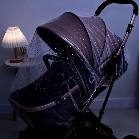 Baby Mosquito Net for Stroller, Perfect Bug Net for Stroller/Bassinets/Cradles/Playards/Pack N Plays and Portable Mini Crib, Durable Baby Insect Netting, White in Saudi Arabia