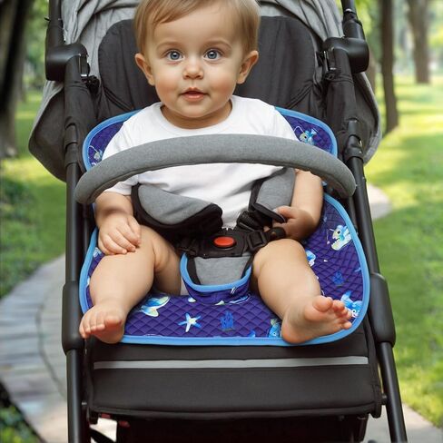 Babenest Car Car Potty Protector Cover -بطانة التدريب على ماء مقعد للسيارات للأطفال والطفل ، وسادة بول جافة مع تصاميم ممتعة للعربة المتجددة ومقاعد السيارات الرضع (2pcs الحوت الأزرق) in Kuwait