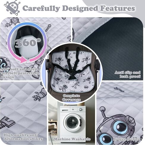 Babenest Car Car Potty Protector Cover -بطانة التدريب على ماء مقعد للسيارات للأطفال والطفل ، وسادة بول جافة مع تصاميم ممتعة للعربة المتجددة ومقاعد السيارات الرضع (2pcs الحوت الأزرق) in Kuwait