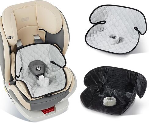 2 Pack Car Potty Training Seat Protector, Waterproof Toddler Car Seat Potty Training Cover, Piddle Pads & Liners for Baby Stroller, Booster & Travel,Non-Slip Pee Protector for Carseat (Grey) in Saudi Arabia