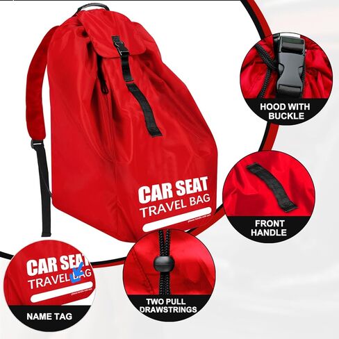 حقيبة سفر لمقعد السيارة للطائرة، حقائب كبيرة لمقعد السيارة للسفر الجوي مع أشرطة مبطنة، حقيبة تخزين/حقيبة ظهر لفحص البوابة لمطار مقعد السيارة، غطاء مقعد السيارة للسفر - أساسيات سفر الطفل للطيران in Kuwait