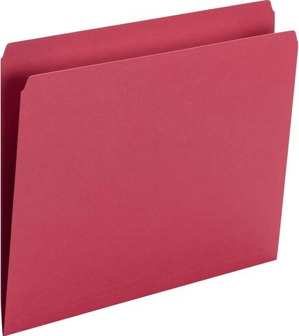 Smead File Folder, Straight-Cut Tab, Letter Size, Blue, 100 per Box (10935) in Saudi Arabia