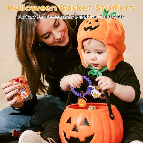 ألعاب Halloween Baby Beable Toys ، Pumpkin & Ghost Silicone Teether لمدة 3-12 شهرًا ، حلقة مضغ حسية محكم للأطفال الرضع والأطفال الصغار ، بوو سلة ، هدية لأول هالوين للطفل in Saudi Arabia