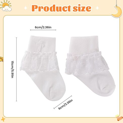 Rotel Baptism Socks for Baby Infant,White Newborn Christening Outfit Socks With Cross,Christening Dresses for Baby Girl Boy in Kuwait