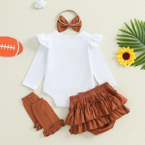 My First Thanksgiving Baby Girl Outfit Fall Turkey Romper Skirt Set | Newborn Girl Thanksgiving Outfit, Baby Girl Turkey Romper Skirts Socks Set, Fall Winter Clothes, Thanksgiving Bodysuit Dress in Saudi Arabia