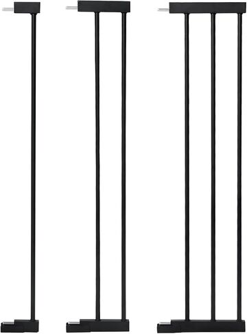 COMOMY 36" Tall Extentions for Pressure Mounted Pet Gate, 2.75", 5.5" and 8.25" Width Extensions, Only for COMOMY 36" Pet/Dog Gate, (Black) in Kuwait