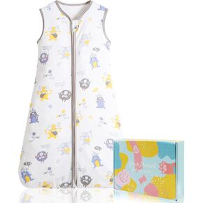 XUNTA 0.5 TOG Sleep Sack 100% Cotton Wearable Blanket, Summer Lightweight Toddler Sleeping Bag with 2-Way Zipper for Boy Girl in Saudi Arabia
