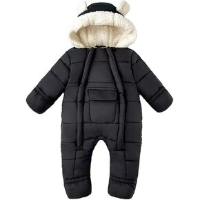 Baby Girls Boys Snowsuit Newborn Winter Clothes Jumpsuit Romper Infant Hooded Fleece Coat Jacket Outwear in Saudi Arabia