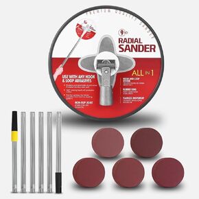 Pole Sander for Drywall, 81 Inch Manual Hand Drywall Sander with Extension Pole - Ideal for Painting Projects, Equipped with 15 Sanding Sheets (80/100/120/180/240 Grit)，Aluminum Connector - Durable in Saudi Arabia