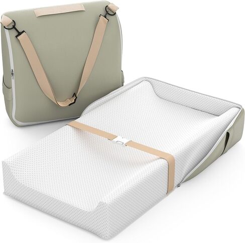 Baby Changing Pad, Portable Changing Pad with Waterproof Lining, Converts to Backpack for Easy Travel, Leather Surface and Cotton Changing Table Pads for Dresser Top in Saudi Arabia