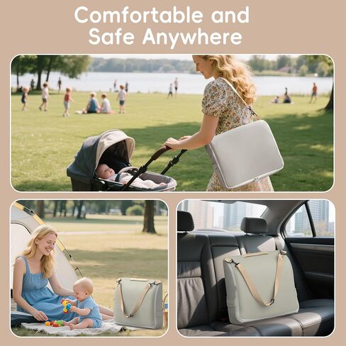 Baby Changing Pad, Portable Changing Pad with Waterproof Lining, Converts to Backpack for Easy Travel, Leather Surface and Cotton Changing Table Pads for Dresser Top in Saudi Arabia