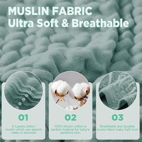 Cuddle Campus Campus Washcloths 6 عبوات ، منجم شاش من شاشات الأطفال ، وملابس تجشير القطن ، وملابس غسل ملتصقة وذاتية إضافية للحديدين الجدد ، و 12 × 12 بوصة in Kuwait