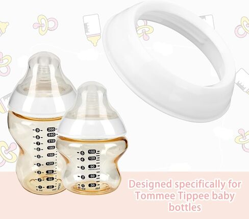 4pcs Replacement Nipple Rings Collars for Tommee Tippee, BPA Free Leakproof Screw Rings Baby Bottle Replacement Parts in Saudi Arabia