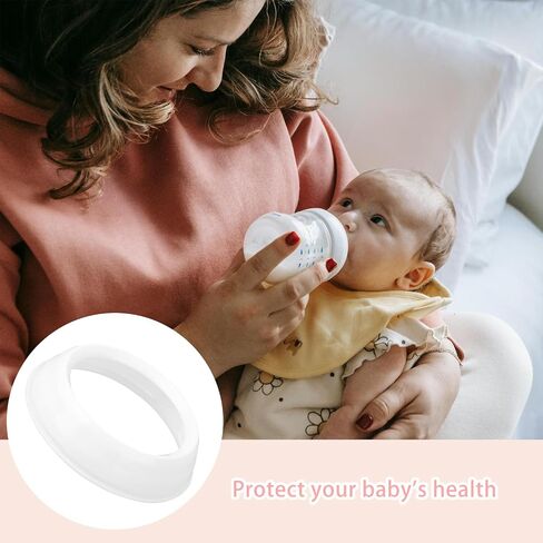 4pcs Replacement Nipple Rings Collars for Tommee Tippee, BPA Free Leakproof Screw Rings Baby Bottle Replacement Parts in Saudi Arabia