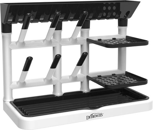 Dr. Brown's Drying Tower, Stand-Up Drying Rack, Countertop Baby Bottle Drying with Organized Storage for Baby Essentials, Space Saving Vertical Rack in Saudi Arabia