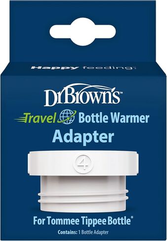 Dr. Brown's Travel Baby Bottle Warmer, Quickly Warms Breast Milk and Water for Formula On-The-Go, Portable, Rechargeable, Cordless with 3 Bottle Adapters in Kuwait