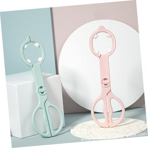 Eringogo 2pcs ملقط زجاجة زجاجة طويلة مقبض مقبض المشبك للتغذية لإزالة آمنة من مصاعد الزجاجات من ملقط مريح مع قبضة مسننة سهلة التنظيف in Kuwait