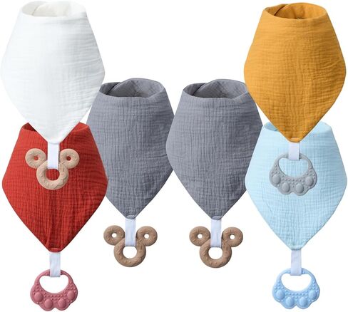 Bibs Beabs 6 عبوات مع Teether قابلة للتلقي in Kuwait