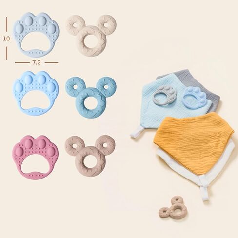 Bibs Beabs 6 عبوات مع Teether قابلة للتلقي in Kuwait
